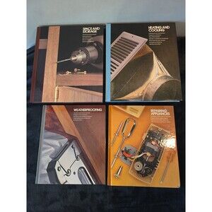 Vintage Home Repair and Improvement Hardcover Books By Time Life Books Set Of 4